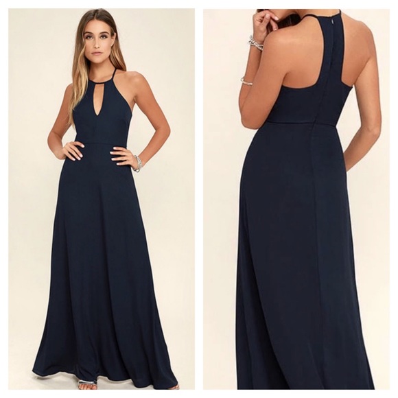 Lulus Dresses & Skirts - Lulu’s Beauty & Grace Halter Maxi Dress